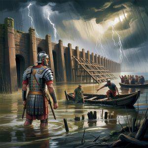 Waterverhalen in het Castellum